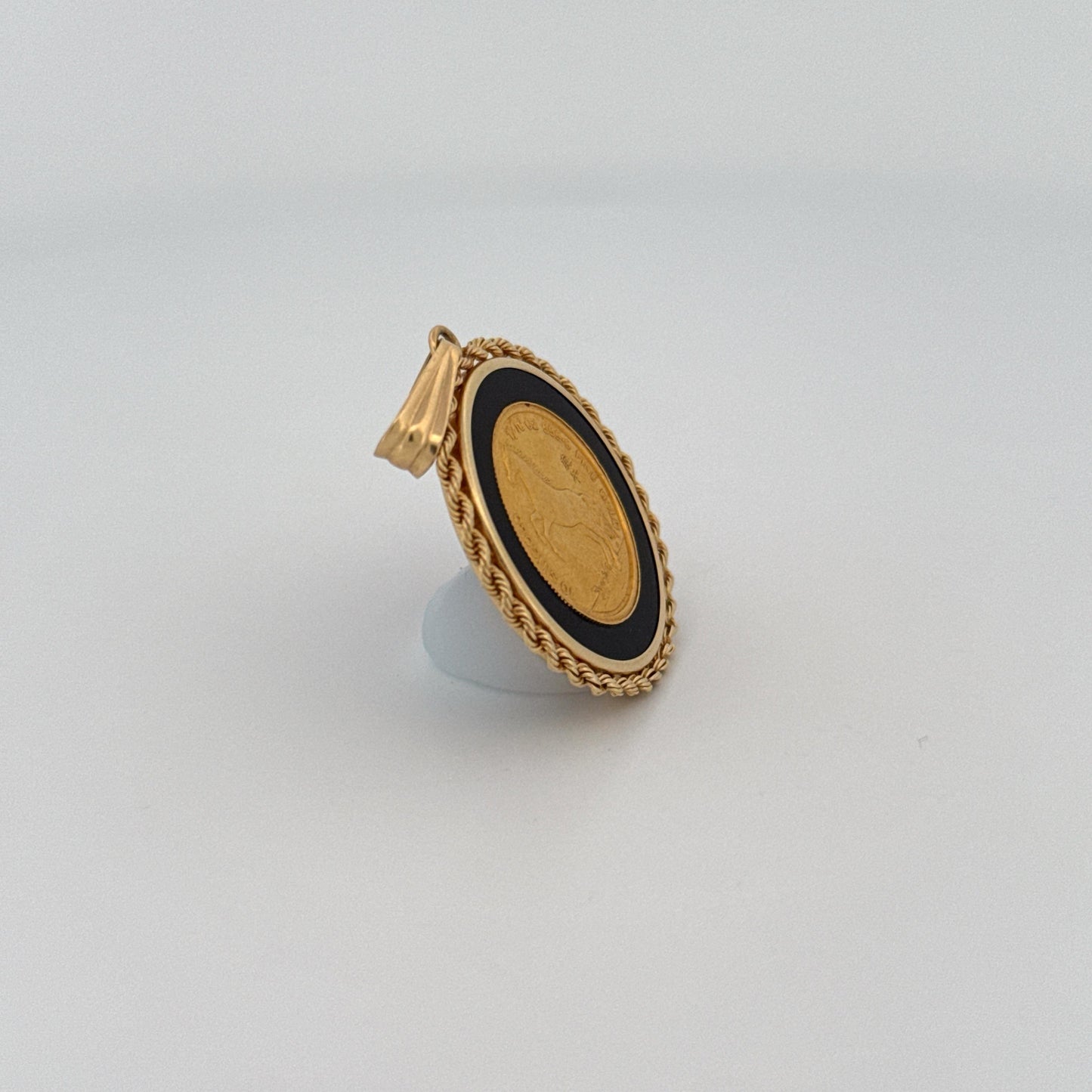 Singapore 10 Singold Horse Pendant (.10 oz)