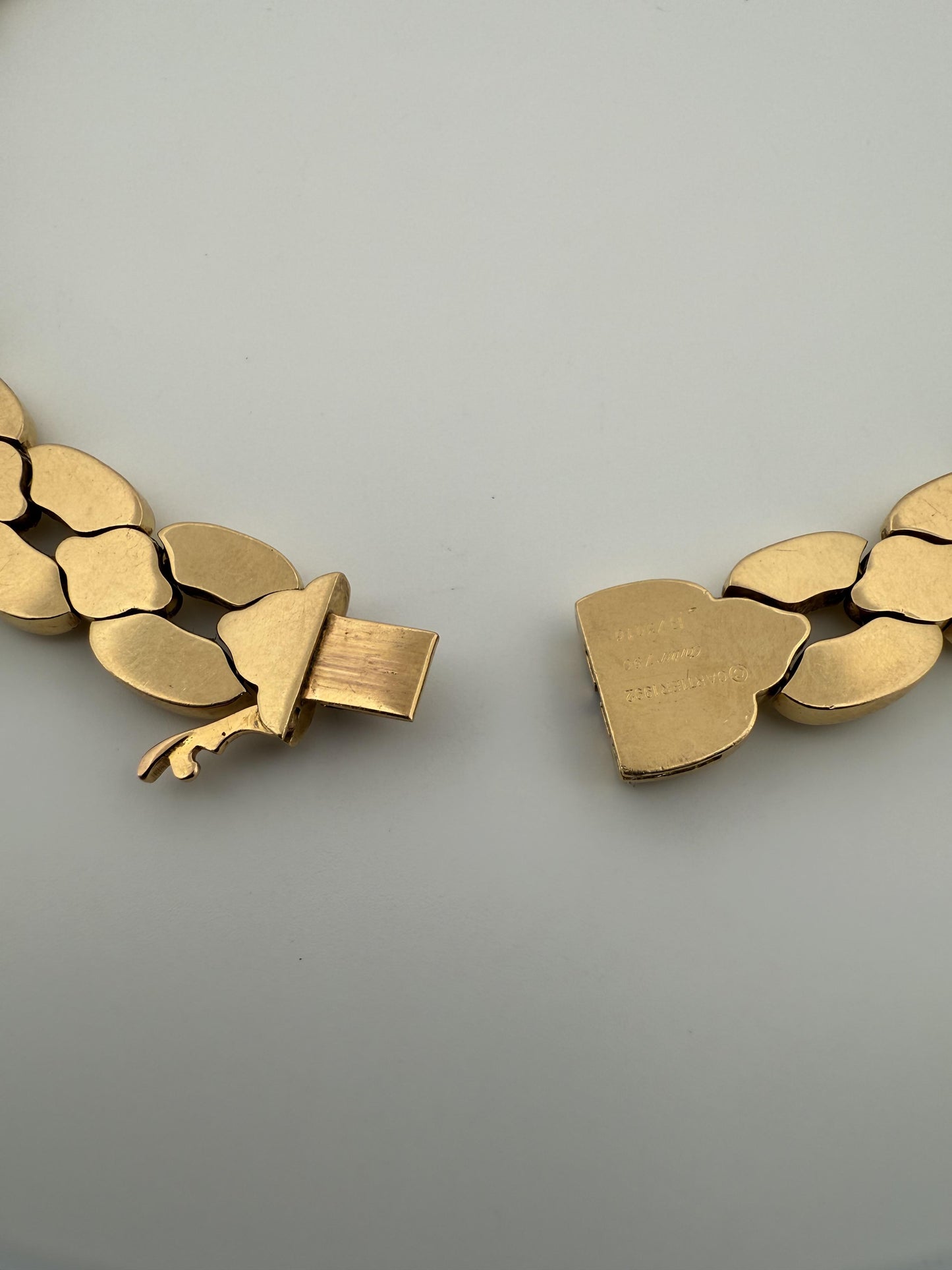 Vintage 1990s Cartier Panthere 18K Yellow Gold Necklace