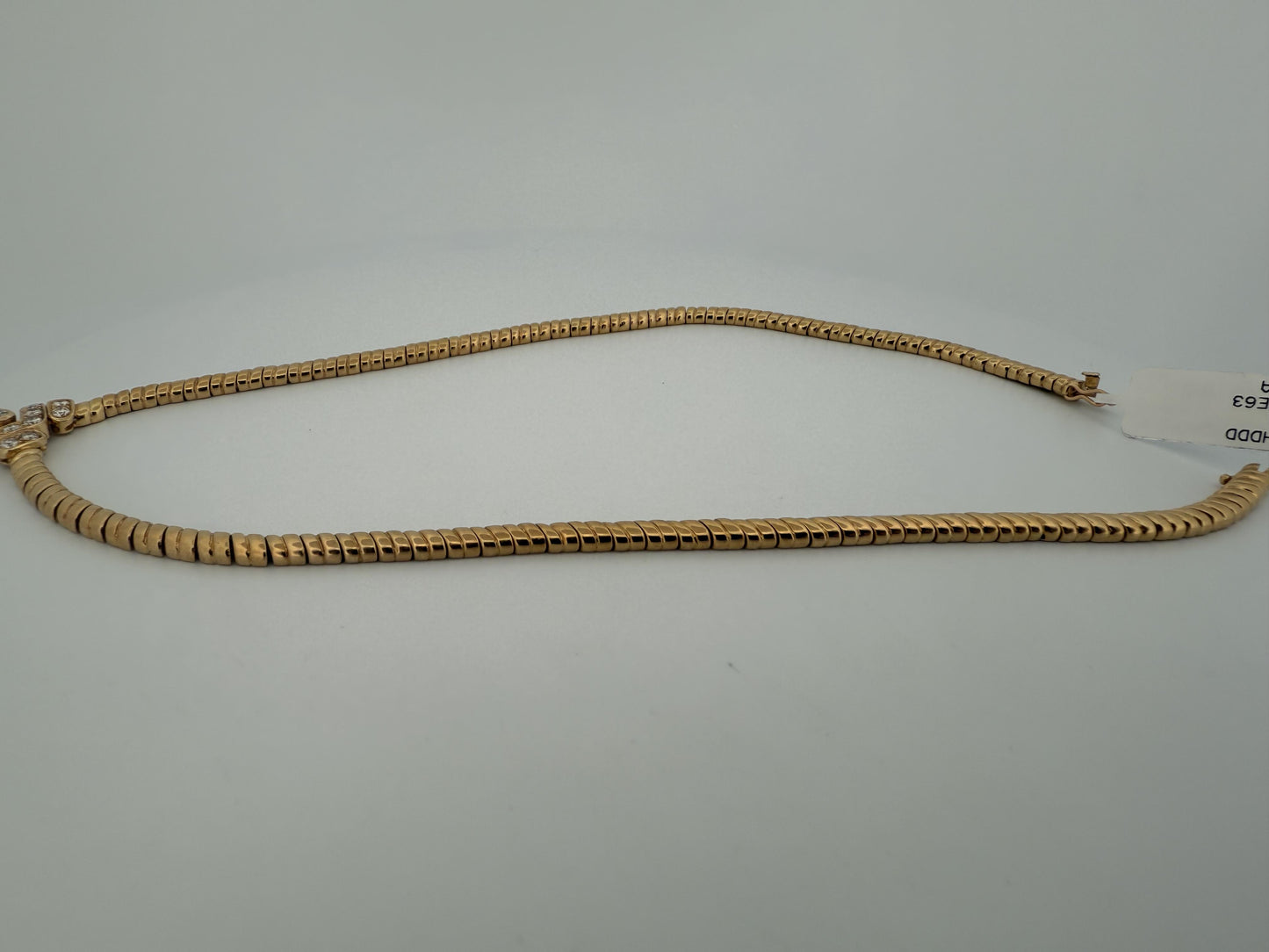 Van Cleef & Arpels 18K Yellow Gold Diamond Shaped Heart Necklace