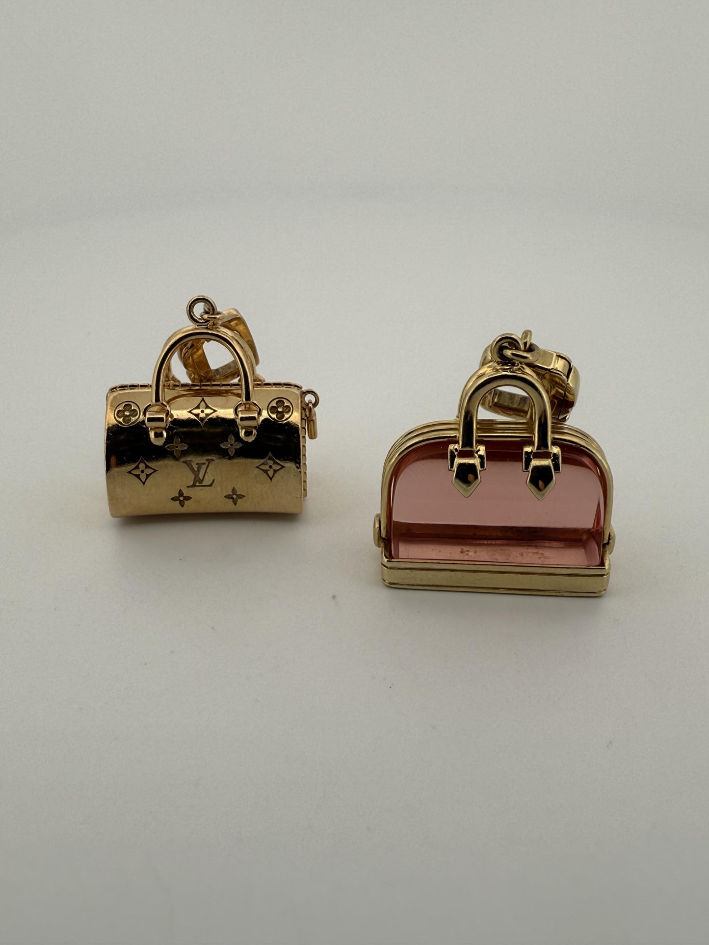 Louis Vuitton 18K Yellow Gold and Alma Pink Charm
