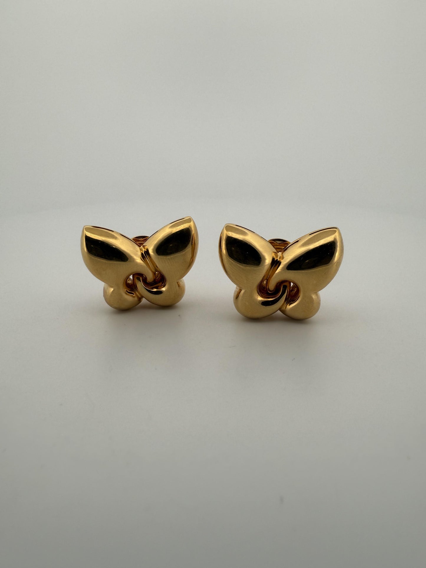 Bulgari Farfalle 18K Yellow Gold Butterfly Earrings