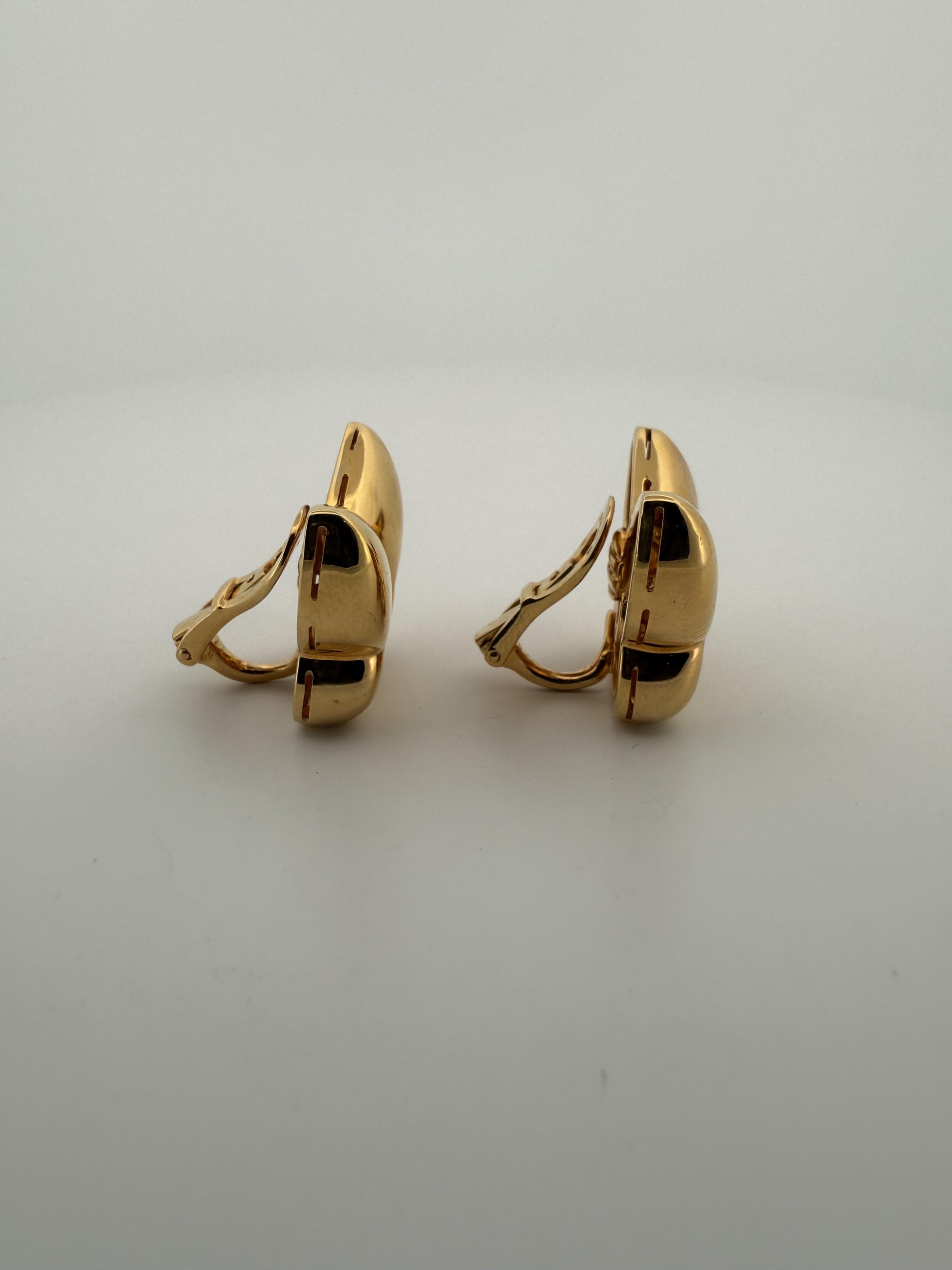Bulgari Farfalle 18K Yellow Gold Butterfly Earrings