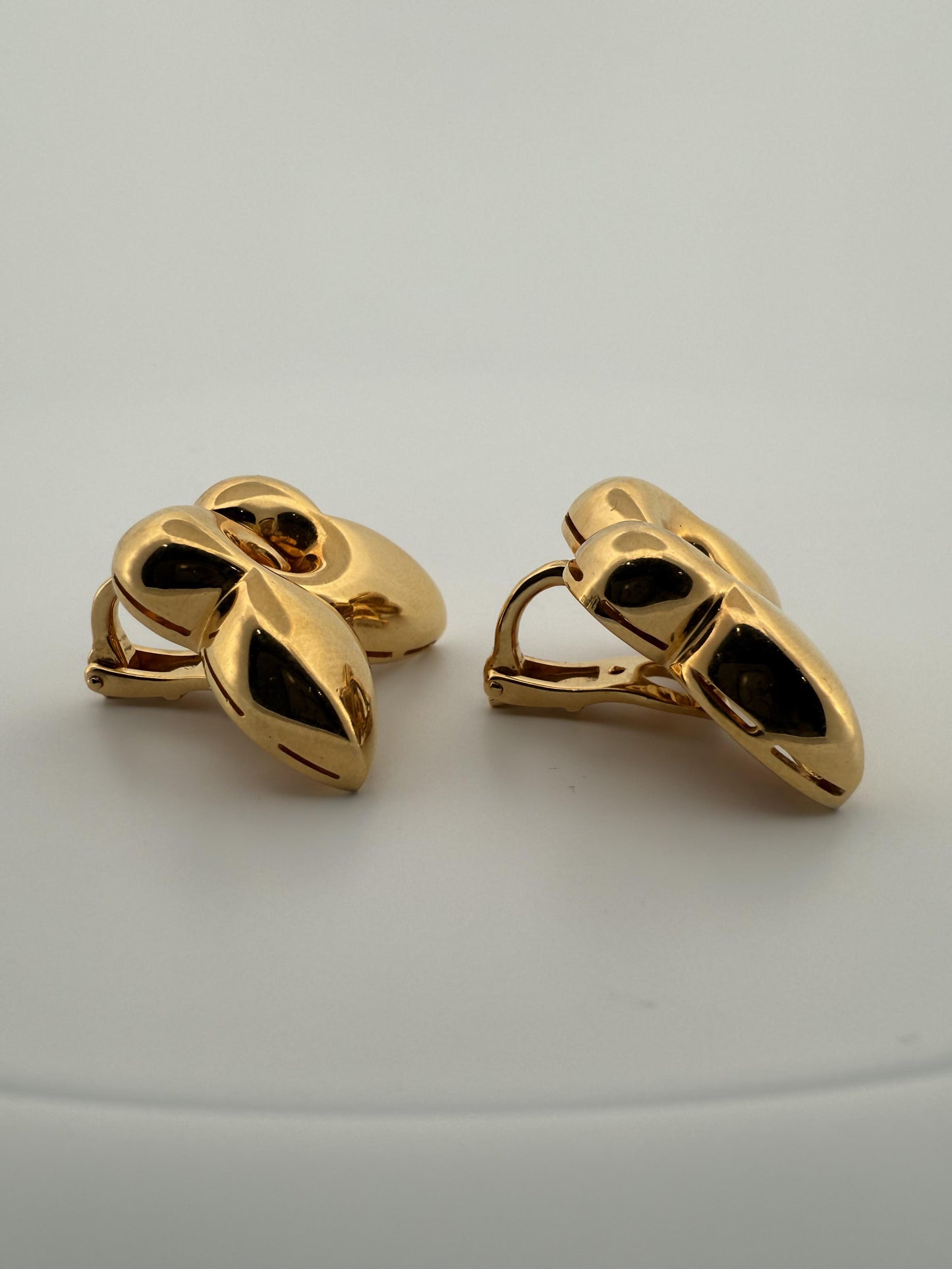 Bulgari Farfalle 18K Yellow Gold Butterfly Earrings