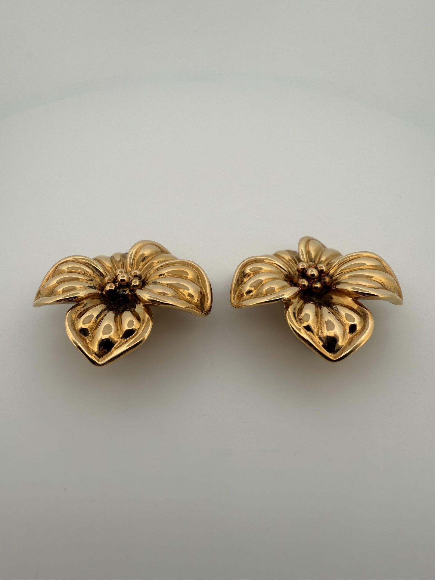 Vintage Van Cleef & Arpels Flower Earrings 18K