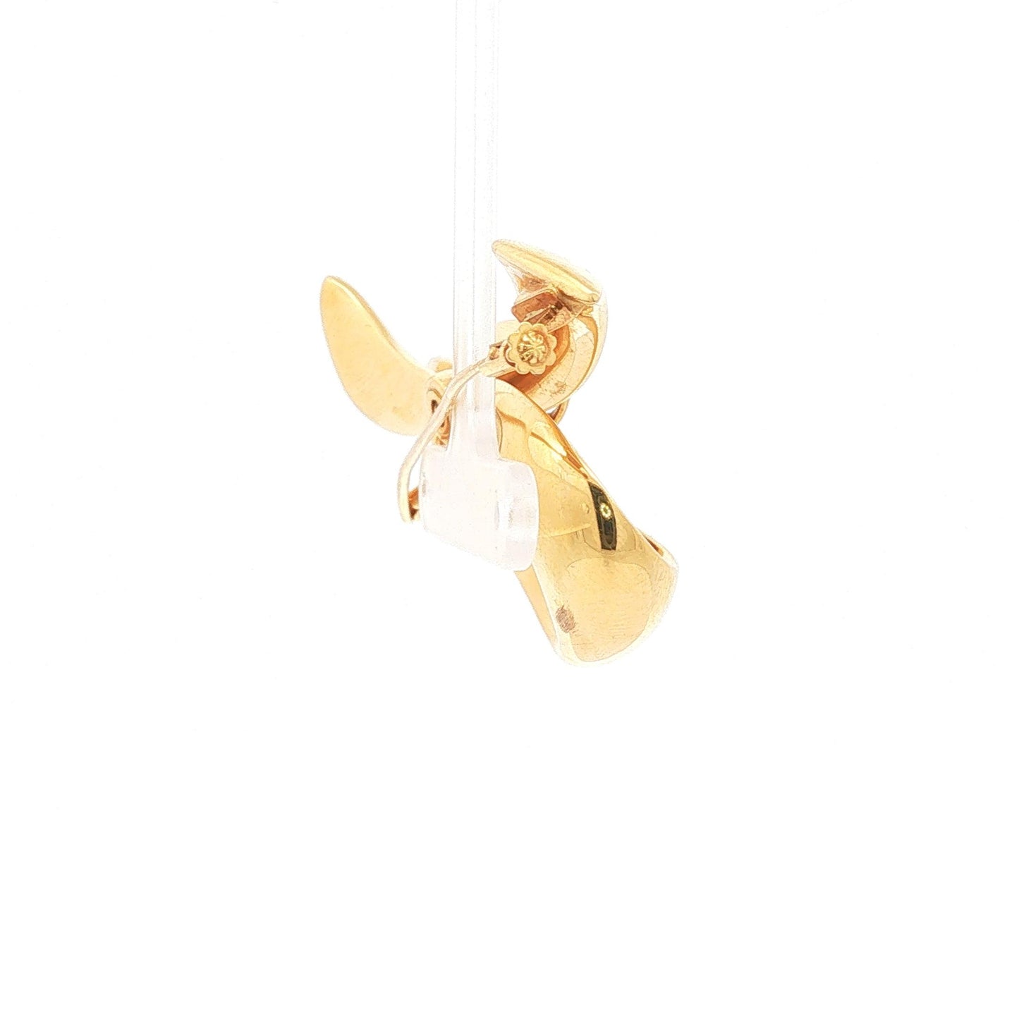 Andree Putman Limited Edition Polished Ribbon Bow Brooch With White-Gold Knot