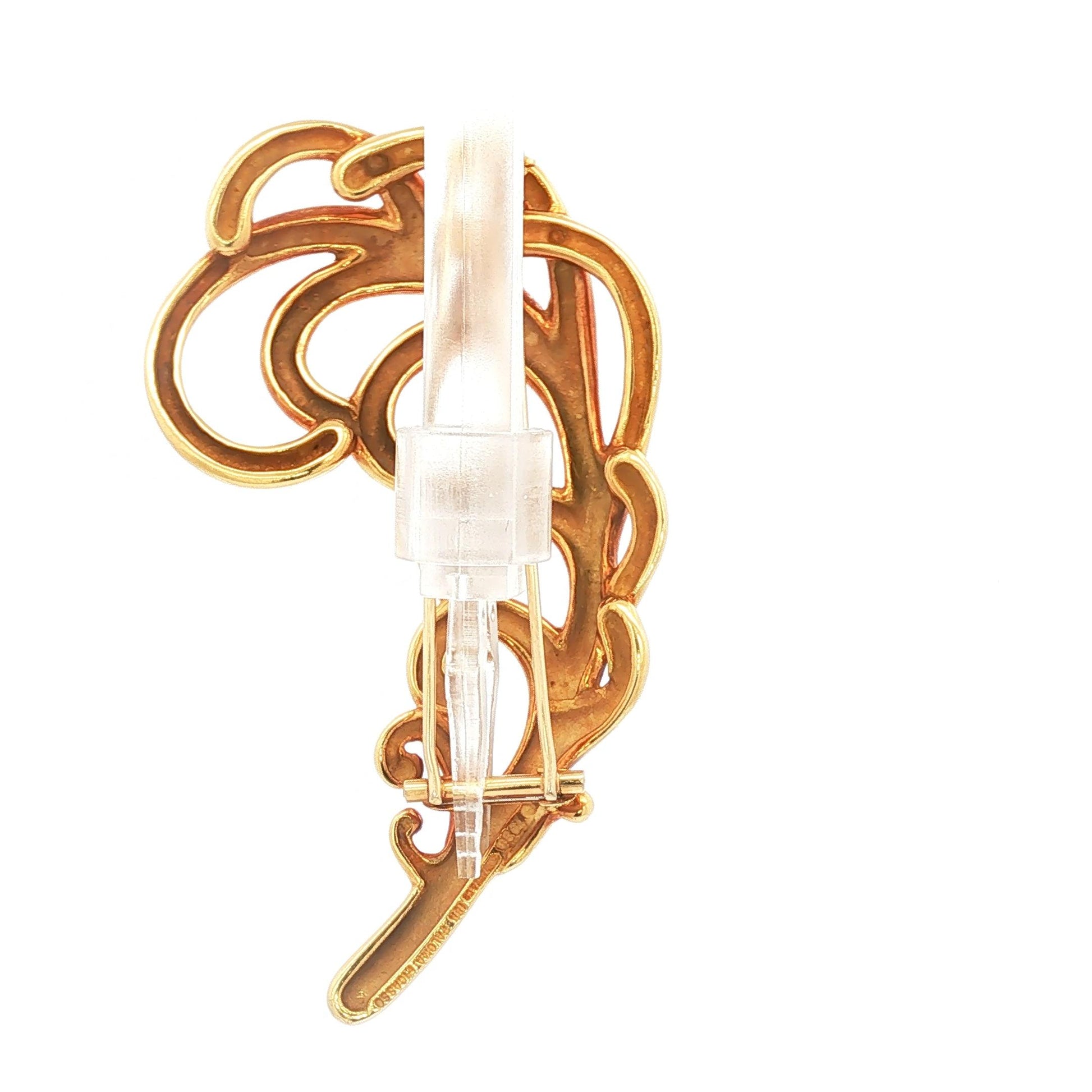 1980 Vintage Tiffany & Co/Paloma Picasso 18K Openwork Flower Pin