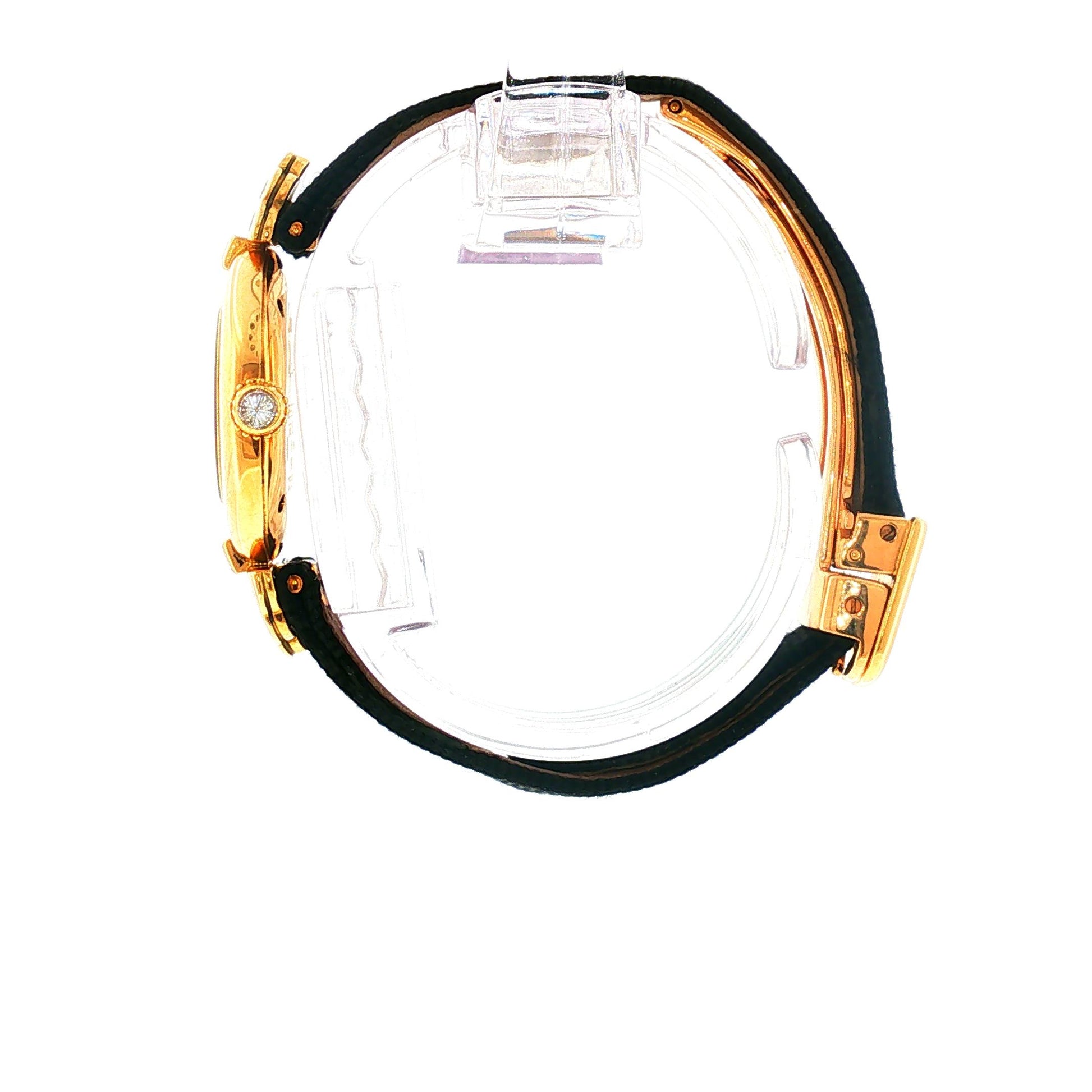 Vintage 1989 Cartier Colisee 18K Yellow Gold with Factory Diamond Ladies Watch