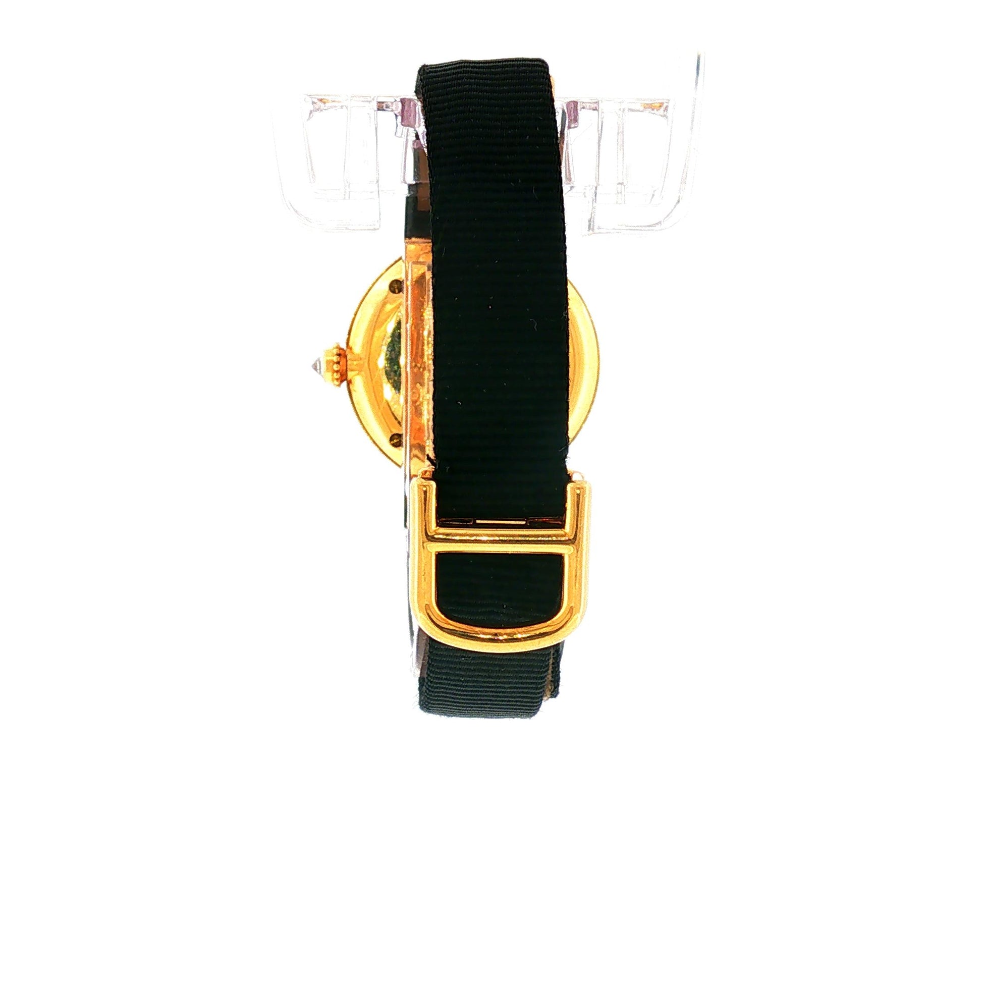 Vintage 1989 Cartier Colisee 18K Yellow Gold with Factory Diamond Ladies Watch