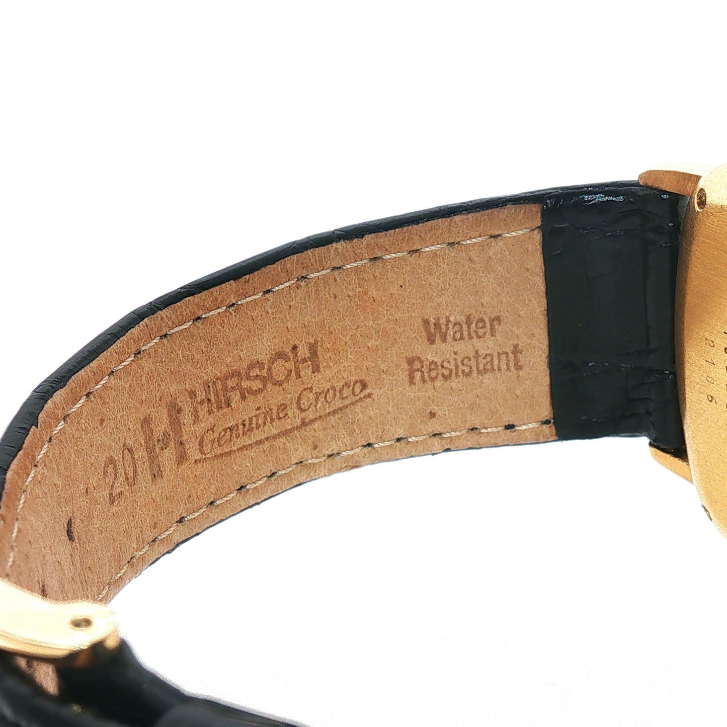 Chopard Happy Diamonds Watch in Yellow Gold w/Crocodile Strap