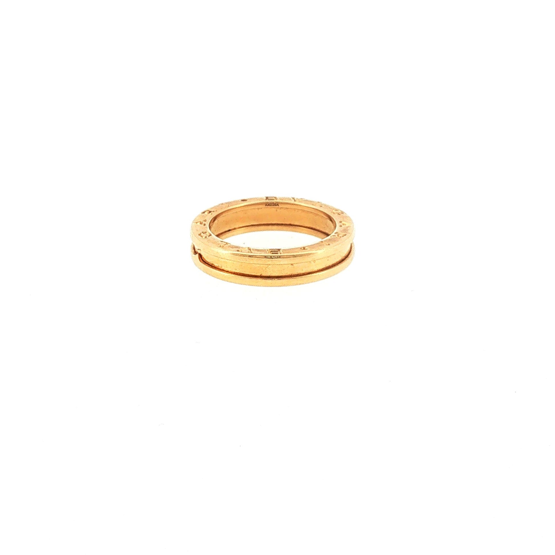 SZ 57 Bulgari B.zero1 Single-Band Ring in Yellow Gold