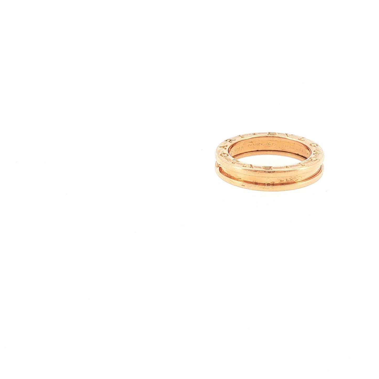 SZ 54 Bulgari B.zero1 Single-Band Ring in Rose Gold