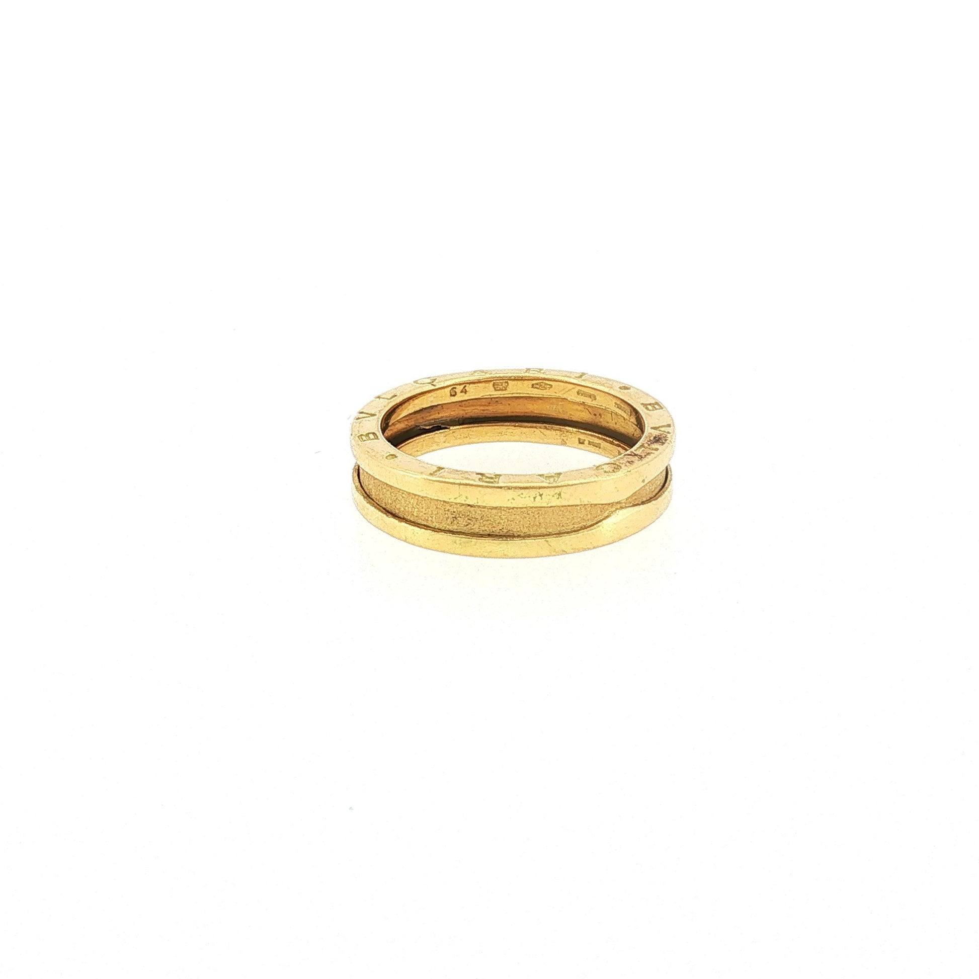 SZ 64 Bulgari B.zero1 Single-Band Ring in Yellow Gold