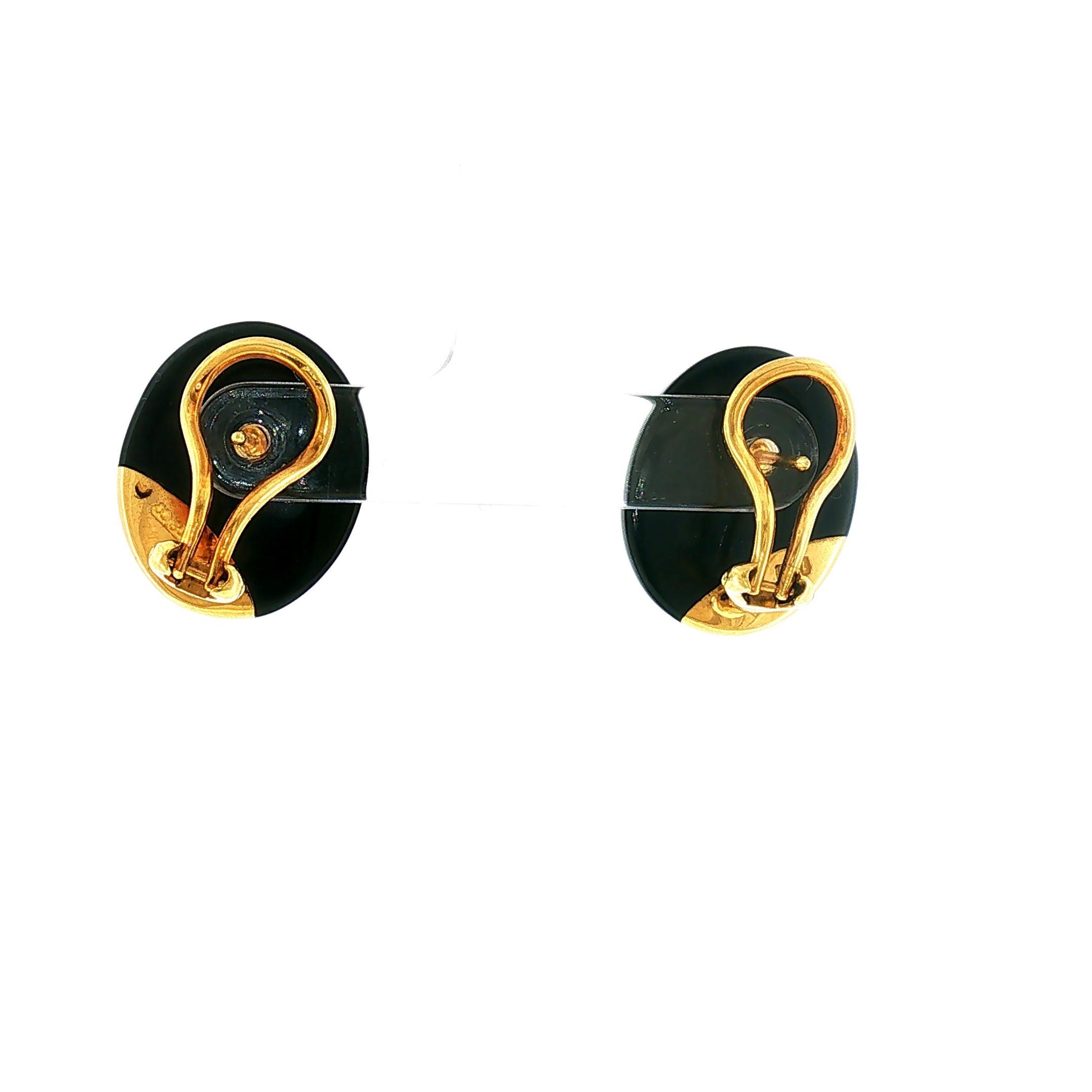 Vintage 1980s Tiffany & Co. Ying and Yang Earrings in 18K Gold