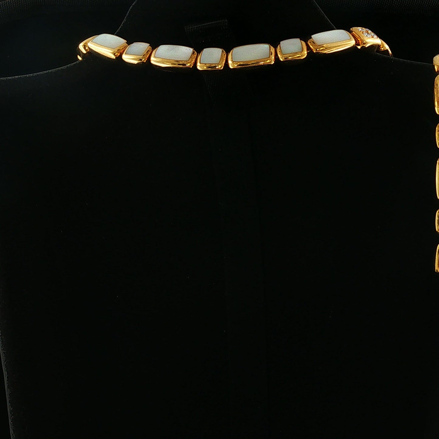 VCA 1960s Mother of Pearl and Diamond Necklace and Bracelet Set 18K