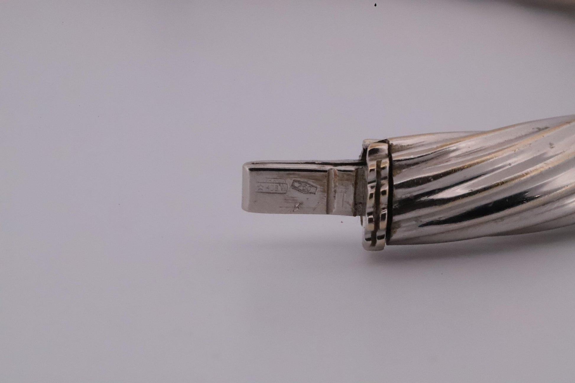 Vintage Italian Chimento 18K Twisted Yellow, Rose, & White Gold Bangle Set