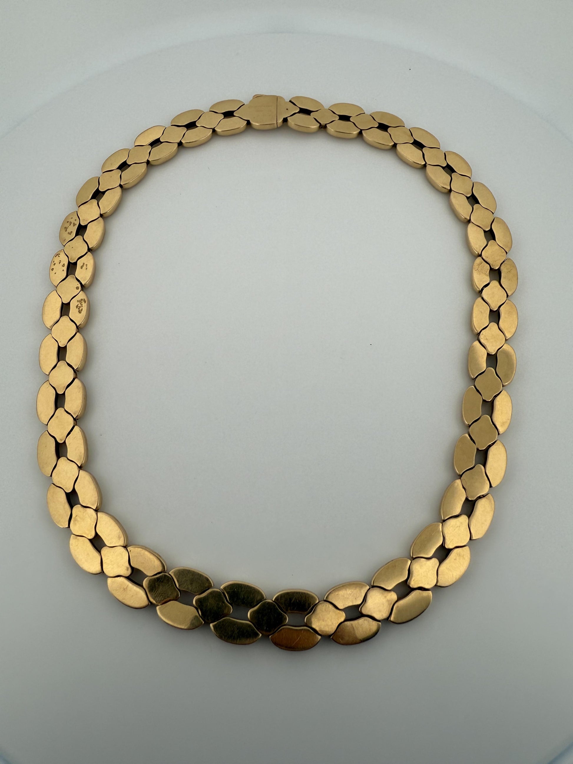 Vintage 1990s Cartier Panthere 18K Yellow Gold Necklace