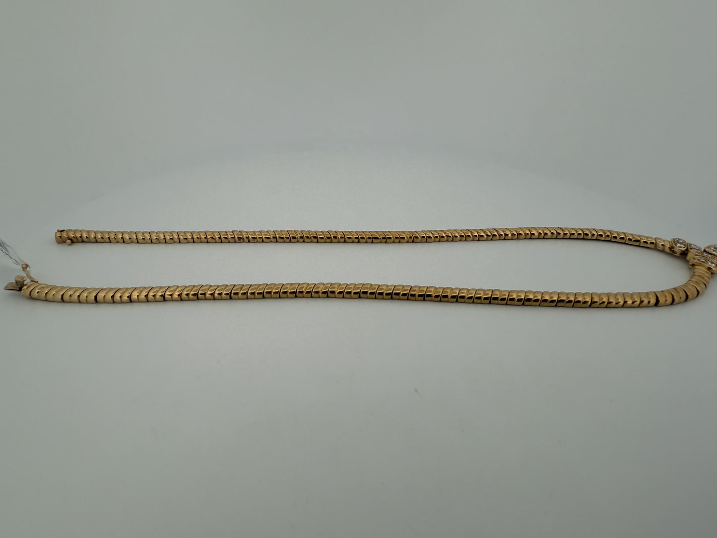 Van Cleef & Arpels 18K Yellow Gold Diamond Shaped Heart Necklace