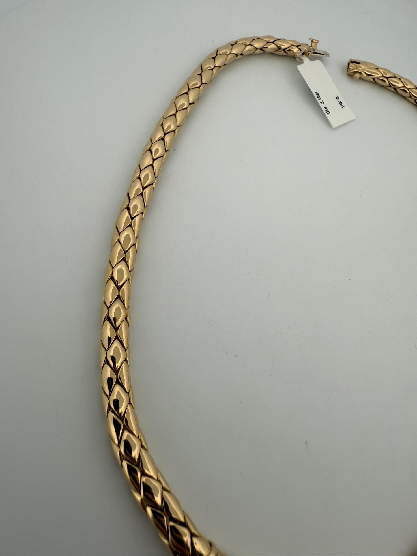 Fred Paris Diamond and 18K Yellow Gold Necklace