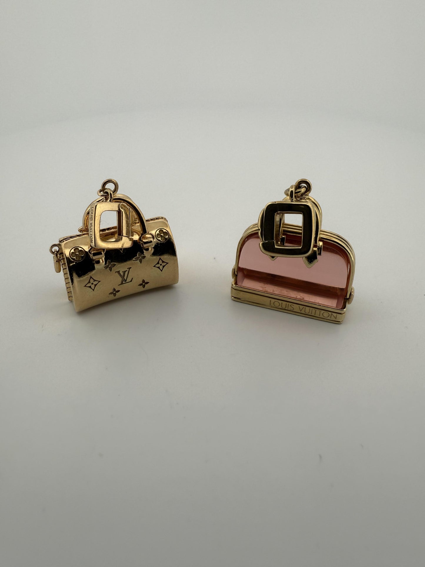 Louis Vuitton 18K Yellow Gold and Alma Pink Charm