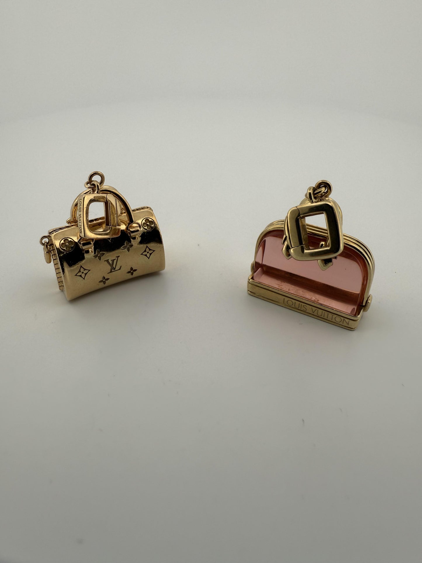 Louis Vuitton 18K Yellow Gold and Alma Pink Charm