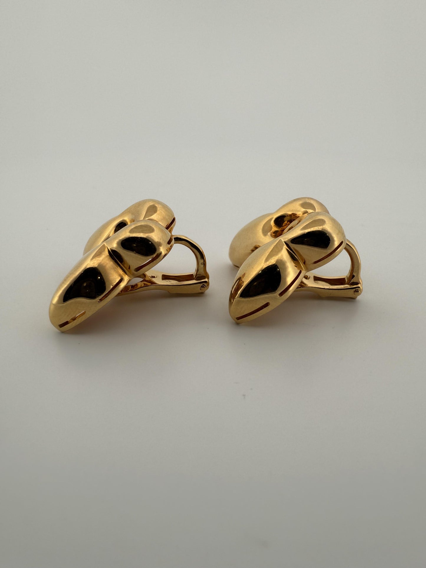 Bulgari Farfalle 18K Yellow Gold Butterfly Earrings