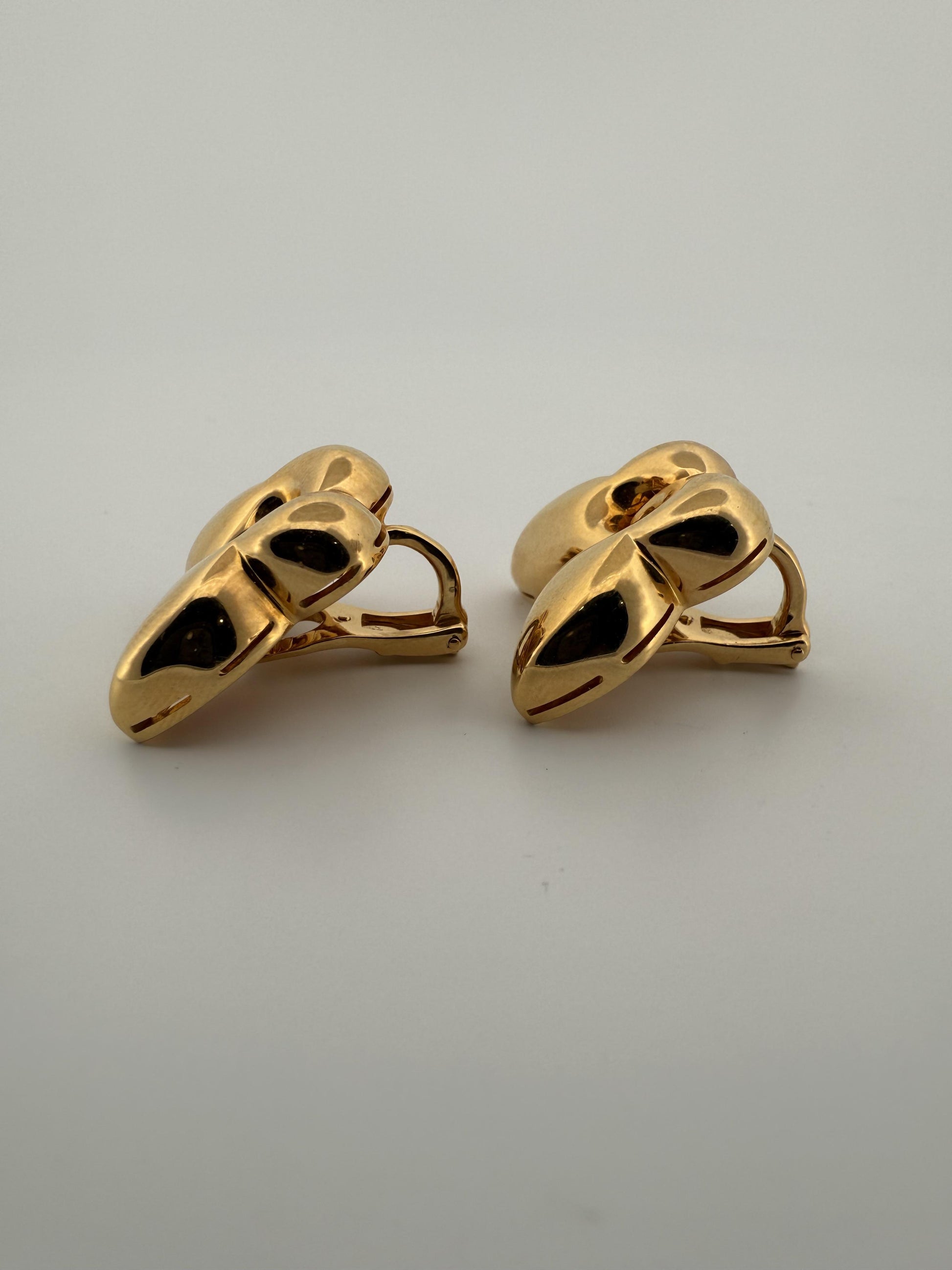 Bulgari Farfalle 18K Yellow Gold Butterfly Earrings