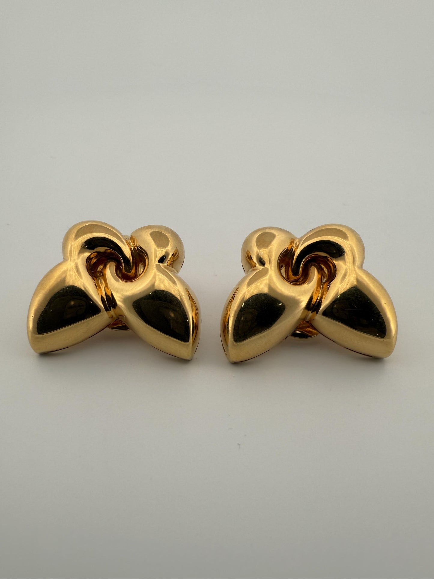 Bulgari Farfalle 18K Yellow Gold Butterfly Earrings