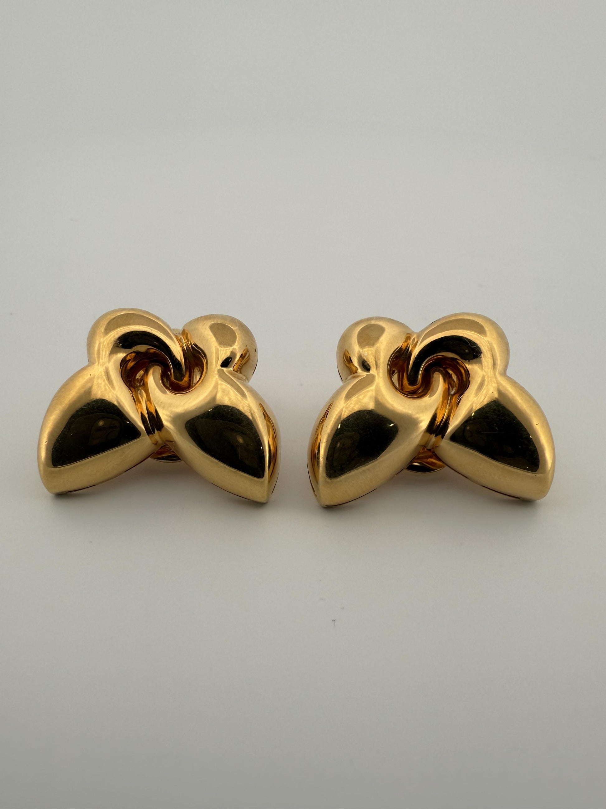 Bulgari Farfalle 18K Yellow Gold Butterfly Earrings