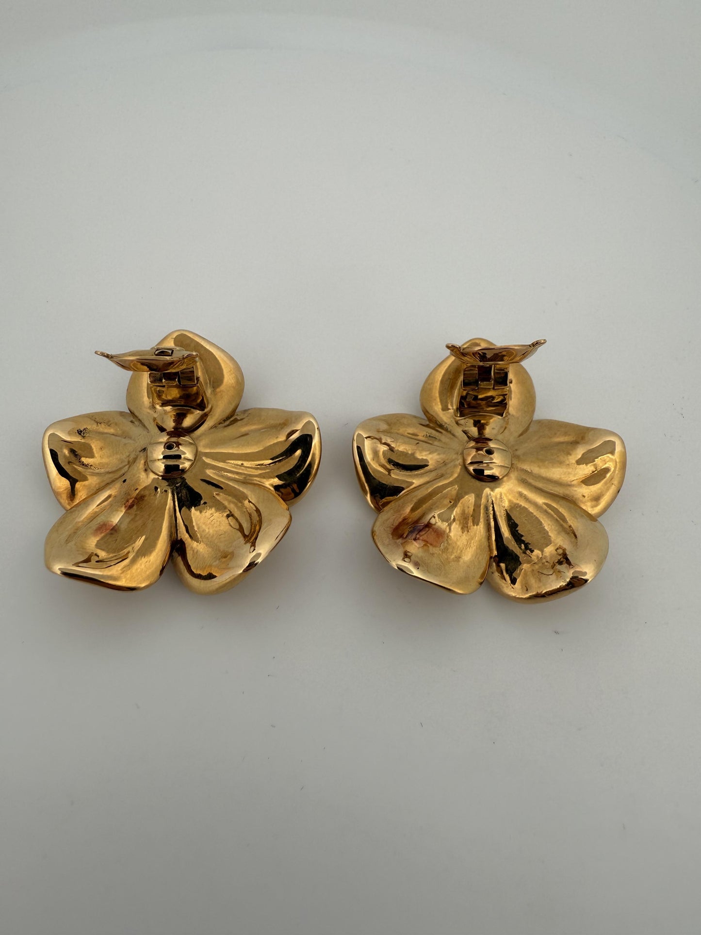 Vintage Van Cleef & Arpels Flower Earrings 18K