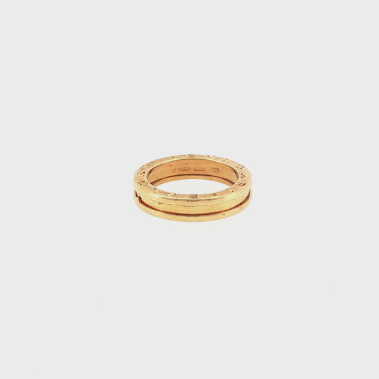 SZ 57 Bulgari B.zero1 Single-Band Ring in Yellow Gold