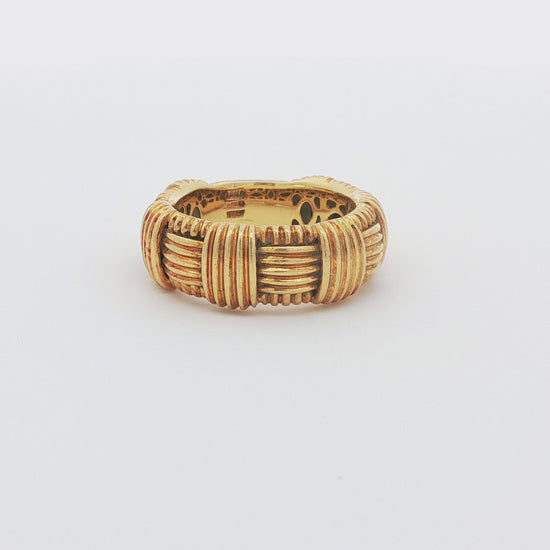 Vintage Roberto Coin Appassionata Band, 18K Yellow Gold