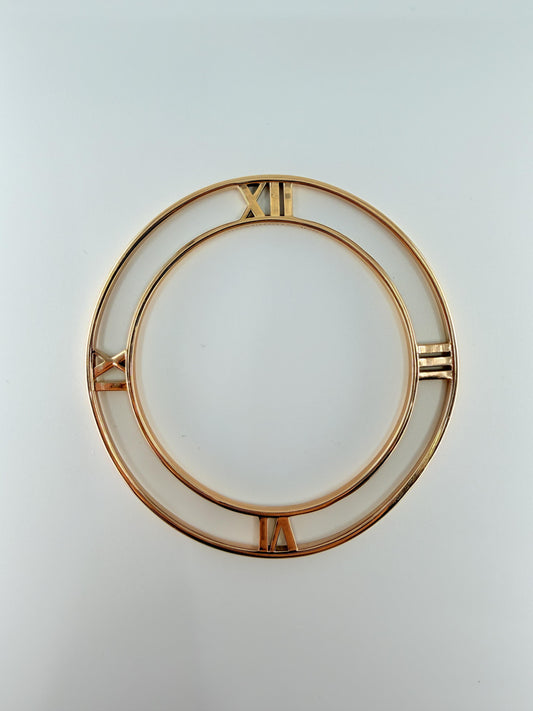 Tiffany & Co. 18K Atlas Roman Numeral Bangle Rose Gold